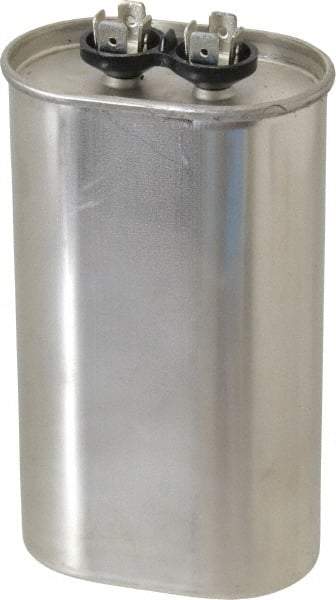Value Collection - 50 Microfarad Motor Capacitor - 440 Volts, 2.91" Wide x 1.91" Deep x 4-3/4" High - Exact Industrial Supply
