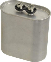 Value Collection - 60 Microfarad Motor Capacitor - 440 Volts, 3.66" Wide x 1.97" Deep x 3-3/4" High - Exact Industrial Supply
