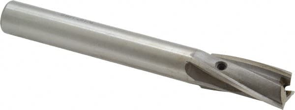 Value Collection - 9/16" Diam, 1/2" Shank, Diam, 3 Flutes, Straight Shank, Interchangeable Pilot Counterbore - Exact Industrial Supply