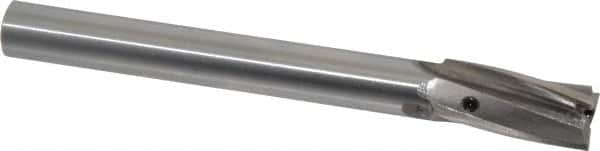 Value Collection - 19/32" Diam, 1/2" Shank, Diam, 3 Flutes, Straight Shank, Interchangeable Pilot Counterbore - Exact Industrial Supply