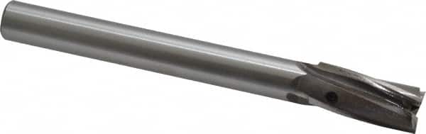 Value Collection - 19/32" Diam, 1/2" Shank, Diam, 3 Flutes, Straight Shank, Interchangeable Pilot Counterbore - Exact Industrial Supply