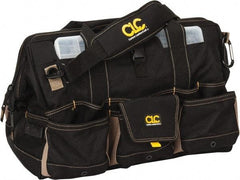 CLC - 37 Pocket Black Polyester Tool Bag - 18" Wide x 11" Deep x 11" High - Exact Industrial Supply