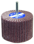 3 x 2 x 1/4" - 120 Grit - Aluminum Oxide - Non-Woven Flap Wheel - Exact Industrial Supply