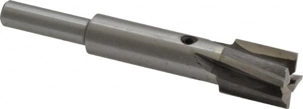 Value Collection - 1/2" Diam, 1/4" Shank, Diam, 4 Flutes, Straight Shank, Interchangeable Pilot Counterbore - Exact Industrial Supply