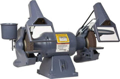 Baldor - 8" Wheel Diam x 1" Wheel Width, 3/4 hp Grinder - 3/4" Arbor Hole Diam, 1 Phase, 3,600 Max RPM, 115/230 Volts - Exact Industrial Supply