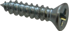 Value Collection - #6 Flat Head Phillips Sheet Metal Screw - Steel, 5/8" OAL, Grade 2 - Exact Industrial Supply