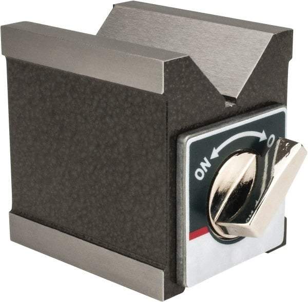 Value Collection - 1-9/32" Max Capacity, 90° Angle, V-Block - 2-3/4" Long x 60mm Wide x 73mm High, Sold as Individual - Exact Industrial Supply