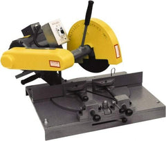 Kalamazoo - 10" Blade Diam, 5/8" Arbor Hole, Miter Chop & Cutoff Saw - 3,450 RPM, 3 hp, 110/220 & 220/440 Volts, 1 or 3 Phase - Exact Industrial Supply
