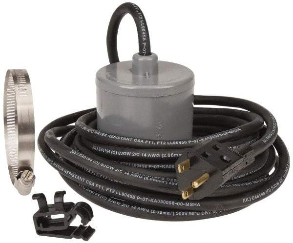 Berkeley - 230 AC Volt, Sump, Sew and Eff, Float Switch - 20 Ft. Cord Length, 2 HP, PVC - Exact Industrial Supply