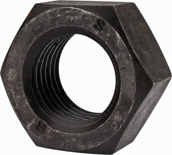 Value Collection - M33x3.50 Steel Right Hand Hex Nut - 50mm Across Flats, 26mm High, Uncoated - Exact Industrial Supply