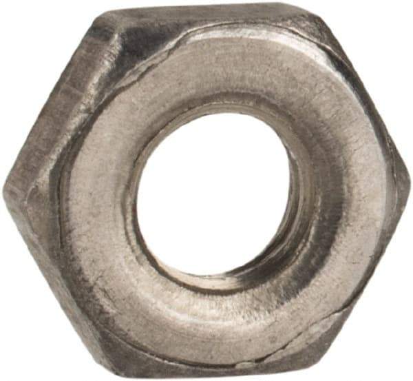 Value Collection - M3x0.50 Steel Right Hand Hex Jam Nut - 5.5mm Across Flats, 1.8mm High, Uncoated - Exact Industrial Supply