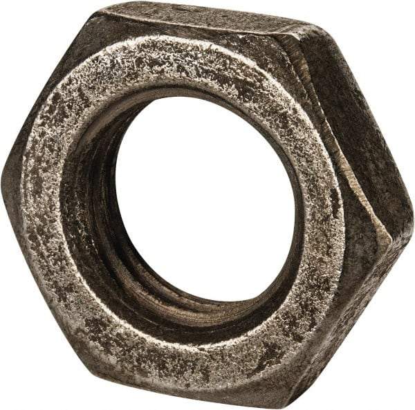 Value Collection - M30x3.50 Steel Right Hand Hex Jam Nut - 46mm Across Flats, 15mm High, Uncoated - Exact Industrial Supply