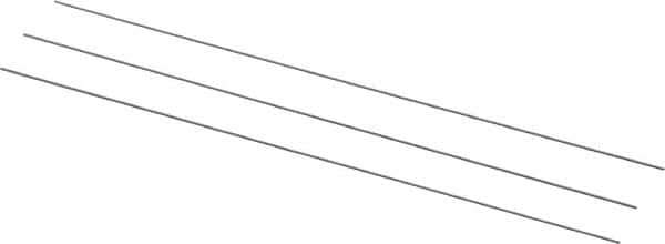 Van Keuren - 64 TPI, 1/64 Inch Pitch, 2 Inch Long, Thread Pitch Diameter Measuring Wire - 0.009 Inch Nominal Best Wire Diameter, 0.0135 Inch Nominal Constant, 3 Pieces - Exact Industrial Supply
