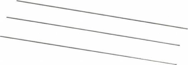 Van Keuren - 36 TPI, 0.0278 Inch Pitch, 2 Inch Long, Thread Pitch Diameter Measuring Wire - 0.016 Inch Nominal Best Wire Diameter, 0.0241 Inch Nominal Constant, 3 Pieces - Exact Industrial Supply