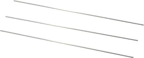 Van Keuren - 32 TPI, 1/32 Inch Pitch, 2 Inch Long, Thread Pitch Diameter Measuring Wire - 0.018 Inch Nominal Best Wire Diameter, 0.0271 Inch Nominal Constant, 3 Pieces - Exact Industrial Supply