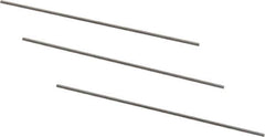 Van Keuren - 18 TPI, 0.0556 Inch Pitch, 2 Inch Long, Thread Pitch Diameter Measuring Wire - 0.0321 Inch Nominal Best Wire Diameter, 0.0481 Inch Nominal Constant, 3 Pieces - Exact Industrial Supply
