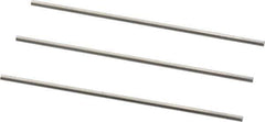Van Keuren - 12 TPI, 0.0833 Inch Pitch, 2 Inch Long, Thread Pitch Diameter Measuring Wire - 0.0481 Inch Nominal Best Wire Diameter, 0.0722 Inch Nominal Constant, 3 Pieces - Exact Industrial Supply