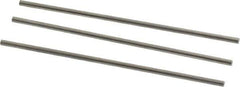Van Keuren - 11 TPI, 0.0909 Inch Pitch, 2 Inch Long, Thread Pitch Diameter Measuring Wire - 0.0525 Inch Nominal Best Wire Diameter, 0.0787 Inch Nominal Constant, 3 Pieces - Exact Industrial Supply