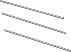 Van Keuren - 10 TPI, 0.1 Inch Pitch, 2 Inch Long, Thread Pitch Diameter Measuring Wire - 0.0577 Inch Nominal Best Wire Diameter, 0.0866 Inch Nominal Constant, 3 Pieces - Exact Industrial Supply