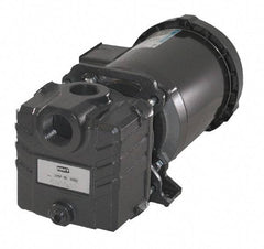 American Machine & Tool - 115/230 Volt, 1 Phase, 1 HP, Self Priming Centrifugal Pump - ODP Motor, Cast Iron Housing and Impeller, 70 Ft. Shut Off - Exact Industrial Supply