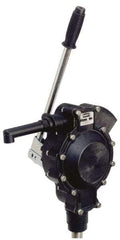 American Machine & Tool - 3/4" Outlet, Polypropylene Hand Operated Position Pump - 17 oz per Stroke, For Organic Acids, Alcohols & Water Soluble Inorganic Chemicals - Exact Industrial Supply