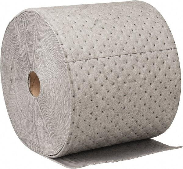 Brady SPC Sorbents - 23 Gal Capacity per Package, Universal Roll - 150' Long x 15" Wide, Polypropylene - Exact Industrial Supply