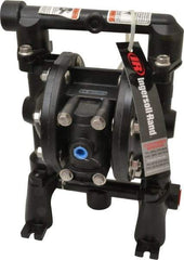 ARO/Ingersoll-Rand - 1/2" NPT, Metallic, Air Operated Diaphragm Pump - Nitrile Diaphragm, Aluminum Housing - Exact Industrial Supply