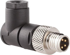 Brad Harrison - 4 Amp, Male 90° Field Attachable Connector Sensor and Receptacle - 60 VAC, 75 VDC, IP67 Ingress Rating - Exact Industrial Supply