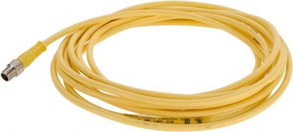 Brad Harrison - 4 Amp, M8 Male Straight to Pigtail Cordset Sensor and Receptacle - 60 VAC, 75 VDC, 4m Cable Length, IP68 Ingress Rating - Exact Industrial Supply