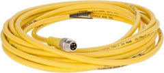 Brad Harrison - 4 Amp, M8 Male Straight to Pigtail Cordset Sensor and Receptacle - 60 VAC, 75 VDC, 4m Cable Length, IP68 Ingress Rating - Exact Industrial Supply