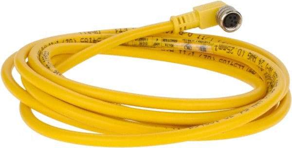 Brad Harrison - 3 Amp, M8 Female 90° to Pigtail Cordset Sensor and Receptacle - 60 VAC, 75 VDC, 2m Cable Length, IP67 Ingress Rating - Exact Industrial Supply