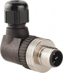 Brad Harrison - 4 Amp, Male 90° Field Attachable Connector Sensor and Receptacle - 30 VAC, 36 VDC, IP67 Ingress Rating - Exact Industrial Supply