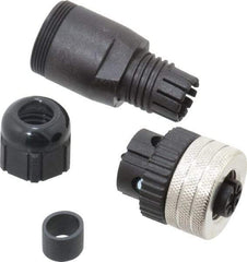 Brad Harrison - 4 Amp, Female Straight Field Attachable Connector Sensor and Receptacle - 250 VAC, 300 VDC, IP67 Ingress Rating - Exact Industrial Supply