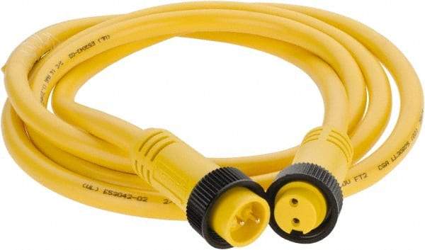 Brad Harrison - 13 Amp, Female Straight, Male Straight Cordset Sensor and Receptacle - 600 Volt, 1.83m Cable Length, IP67 Ingress Rating - Exact Industrial Supply