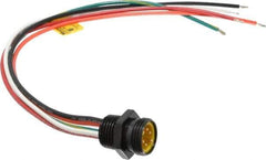 Brad Harrison - 8 Amp, Male Straight Receptacle - 600 VAC/VDC, 0.31m Cable Length, IP67 Ingress Rating - Exact Industrial Supply