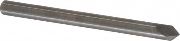 Accupro - 1/8" Diam 2 Flute Single End Solid Carbide Chamfer Mill - Exact Industrial Supply