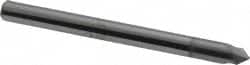 Accupro - 1/8" Diam 2 Flute Single End Solid Carbide Chamfer Mill - Exact Industrial Supply