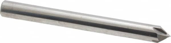 Accupro - 1/4" Diam 4 Flute Single End Solid Carbide Chamfer Mill - Exact Industrial Supply