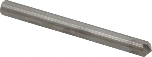 Accupro - 1/4" Diam 4 Flute Single End Solid Carbide Chamfer Mill - Exact Industrial Supply