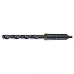3/8 RHS / RHC HSS 118 Degree Radial Point General Purpose Taper Shank Drill - Steam Oxide - Exact Industrial Supply