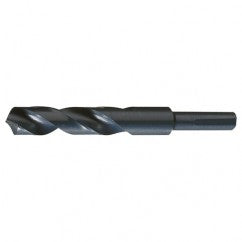 31/32 RHS / RHC HSS 118 Degree Split Point 1/2″ Reduced Shank Silver & Deming Drill - Steam Oxide - Exact Industrial Supply