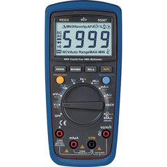 REED Instruments - Multimeters; Multimeter Type: Auto Ranging; Compact; Digital; Manual Ranging; True RMS ; Measures: Capacitance; Continuity; Current; Diode Test; Frequency; microAmps; Milliamps; mVDC; Resistance; Temperature; Voltage ; CAT Rating: CAT - Exact Industrial Supply