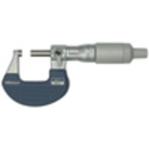 0-1″ Measuring Range-0.0001″ Graduation - Ratchet Thimble - Carbide Face - Outside Micrometer - Exact Industrial Supply