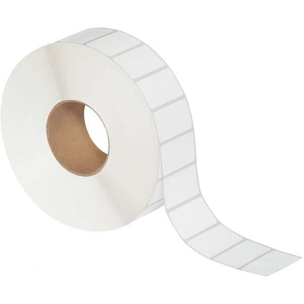 Value Collection - Pack of 4 Rolls, 5,087 Labels per Roll, 2-1/4" x 1-1/4" White Topcoated Facestock Thermal Labels - Exact Industrial Supply