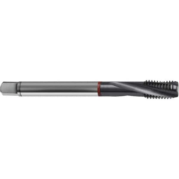 Guhring - 8-36 UNF 3 Flute 2BX Bottoming Spiral Flute Tap - High Speed Steel, TiCN Finish, 2.4803" OAL, Right Hand Flute, Right Hand Thread, H3/H4, Series 4374 - Exact Industrial Supply
