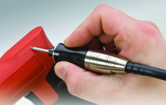 #10843 - 1/8" Collet Size - Air-Powered Reciprocating Tool - Exact Industrial Supply