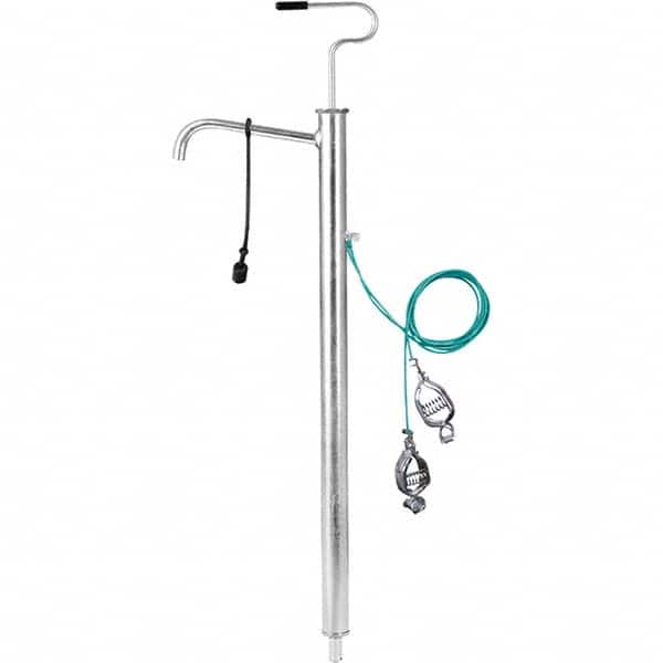 Vertical Lift Pump: 5.5 oz/STROKE, Fuel Lubrication, Carbon Steel & Polytetrafluroethylene