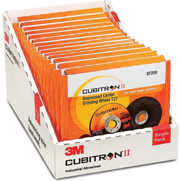 3M - Depressed-Center Wheels Wheel Diameter (Inch): 4-1/2 Wheel Thickness (Decimal Inch): 0.2500 - Exact Industrial Supply