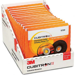 3M - Depressed-Center Wheels Wheel Diameter (Inch): 4-1/2 Wheel Thickness (Decimal Inch): 0.2500 - Exact Industrial Supply