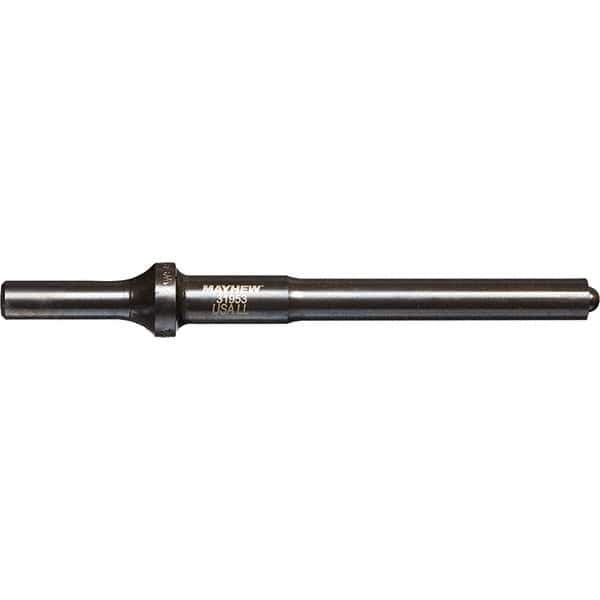 Mayhew - 7/16" Head Width, 6" OAL, Roll Pin Punch - Round Drive, Round Shank, Steel - Exact Industrial Supply